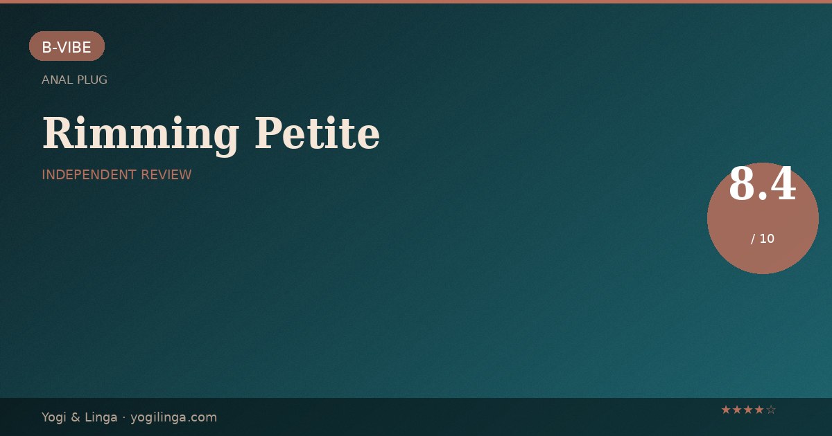 b-Vibe Rimming Plug Petite Review: Rotating Beads for Beginner to Intermediate Users