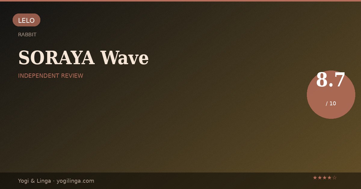 LELO SORAYA Wave Review: WaveMotion G-Spot + Clitoral Vibrator